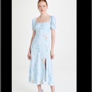 Self Portrait Floral Crepe Midi Dress in Multicolor Viscose - Size 2